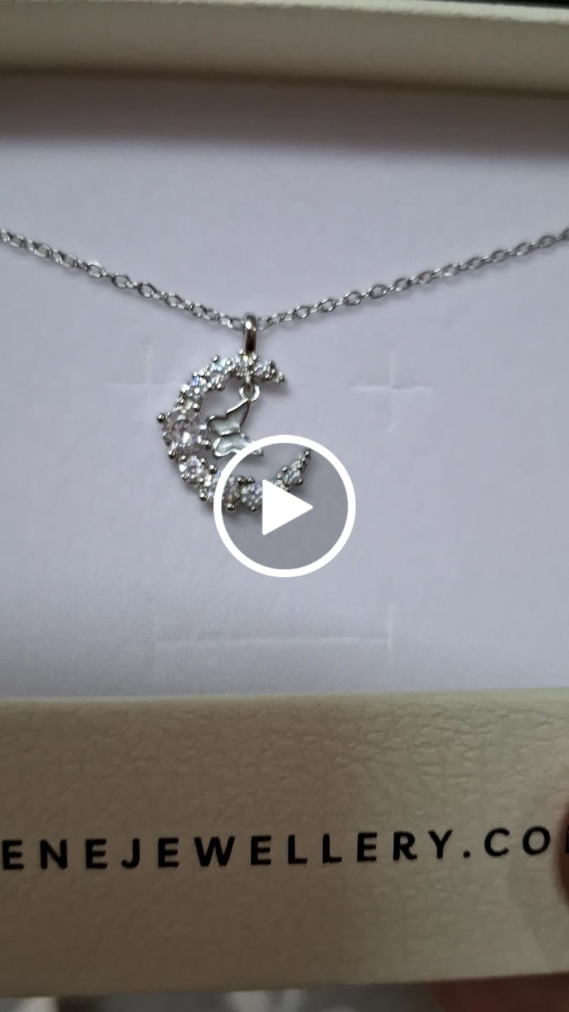 Customer video review of Luna Crescent Necklace