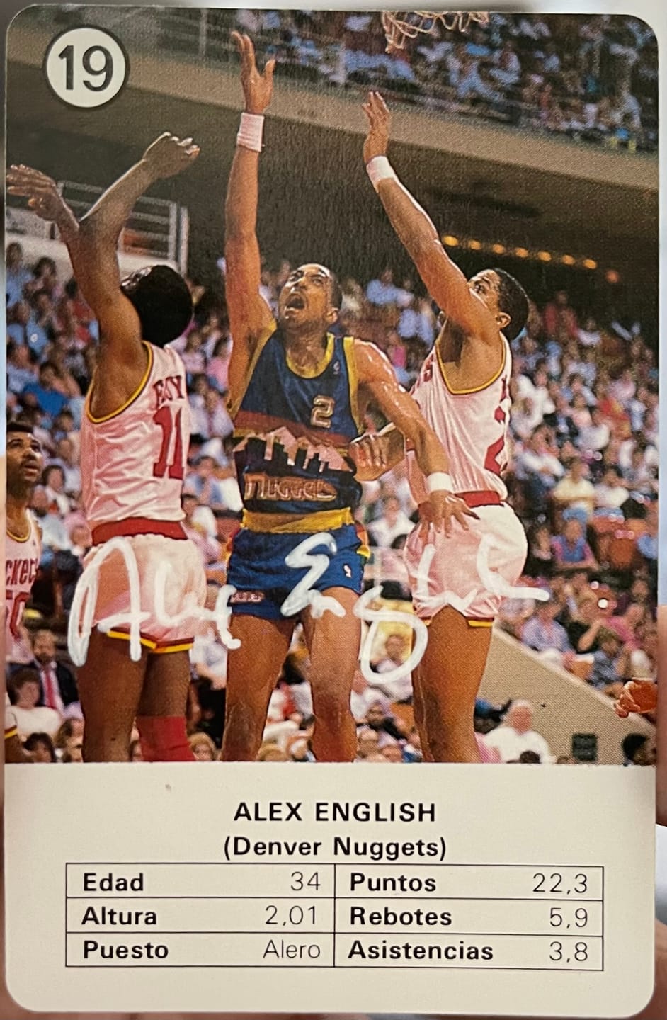 Customer photo review of Alex English Autograph Signing