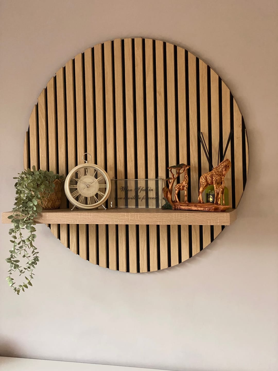 Customer photo review of White Ash Acoustic Wall Panel