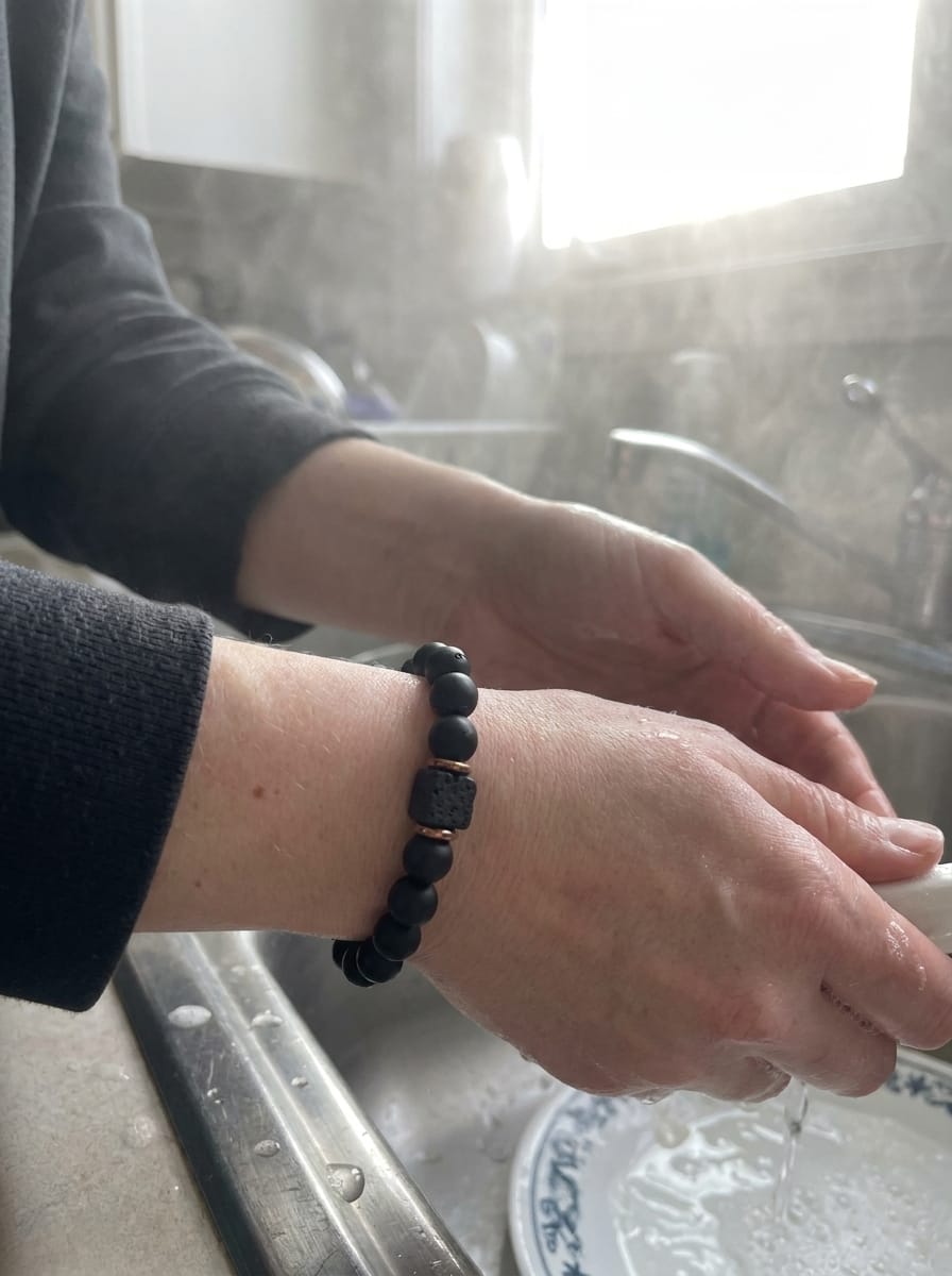 Customer photo review of Volcanic Stone Bracelet