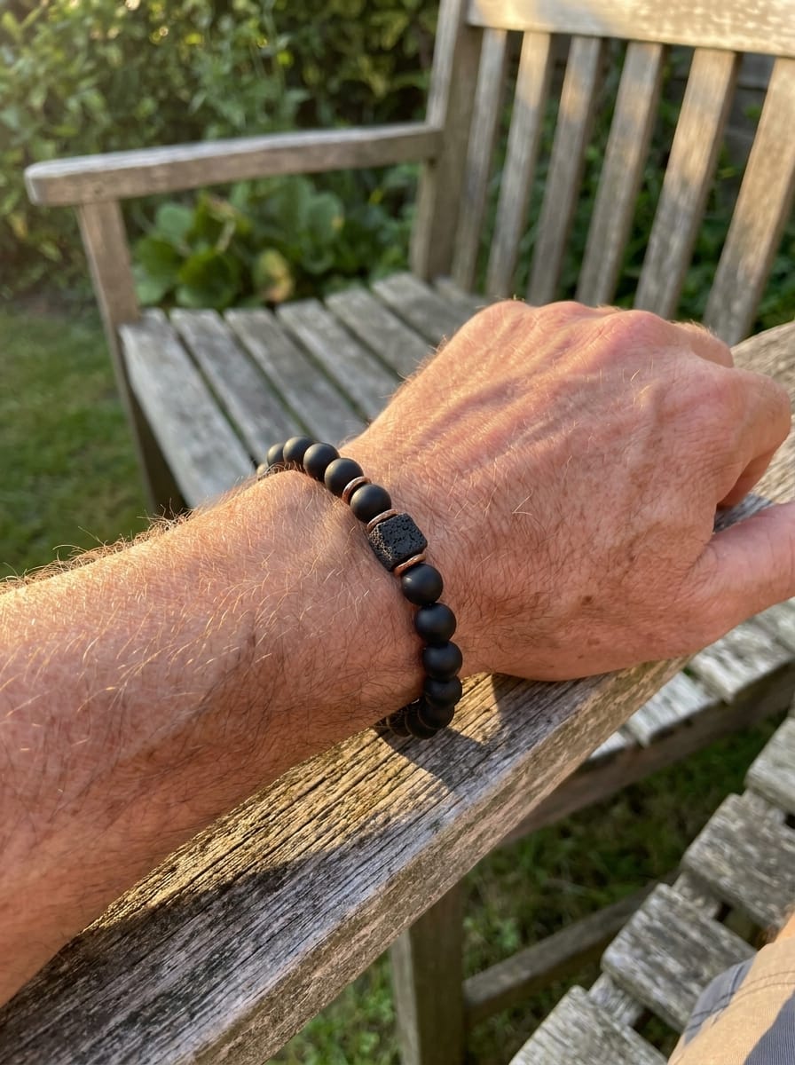 Customer photo review of Volcanic Stone Bracelet