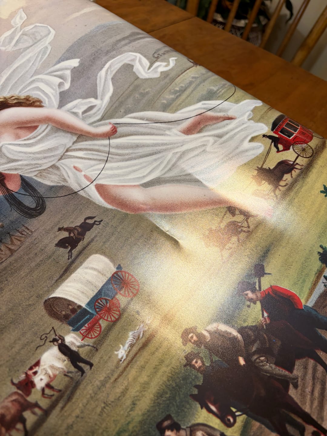 Customer photo review of American Progress by John Gast  - Manifest Destiny
