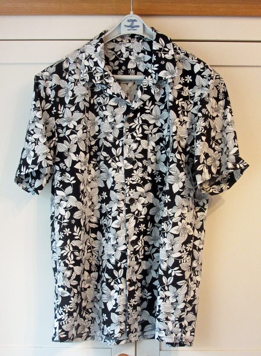 Customer photo review of Large Sketched Flowers Cotton Poplin Fabric