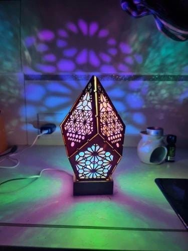 Customer photo review of Bohemian Star Projection Lamp