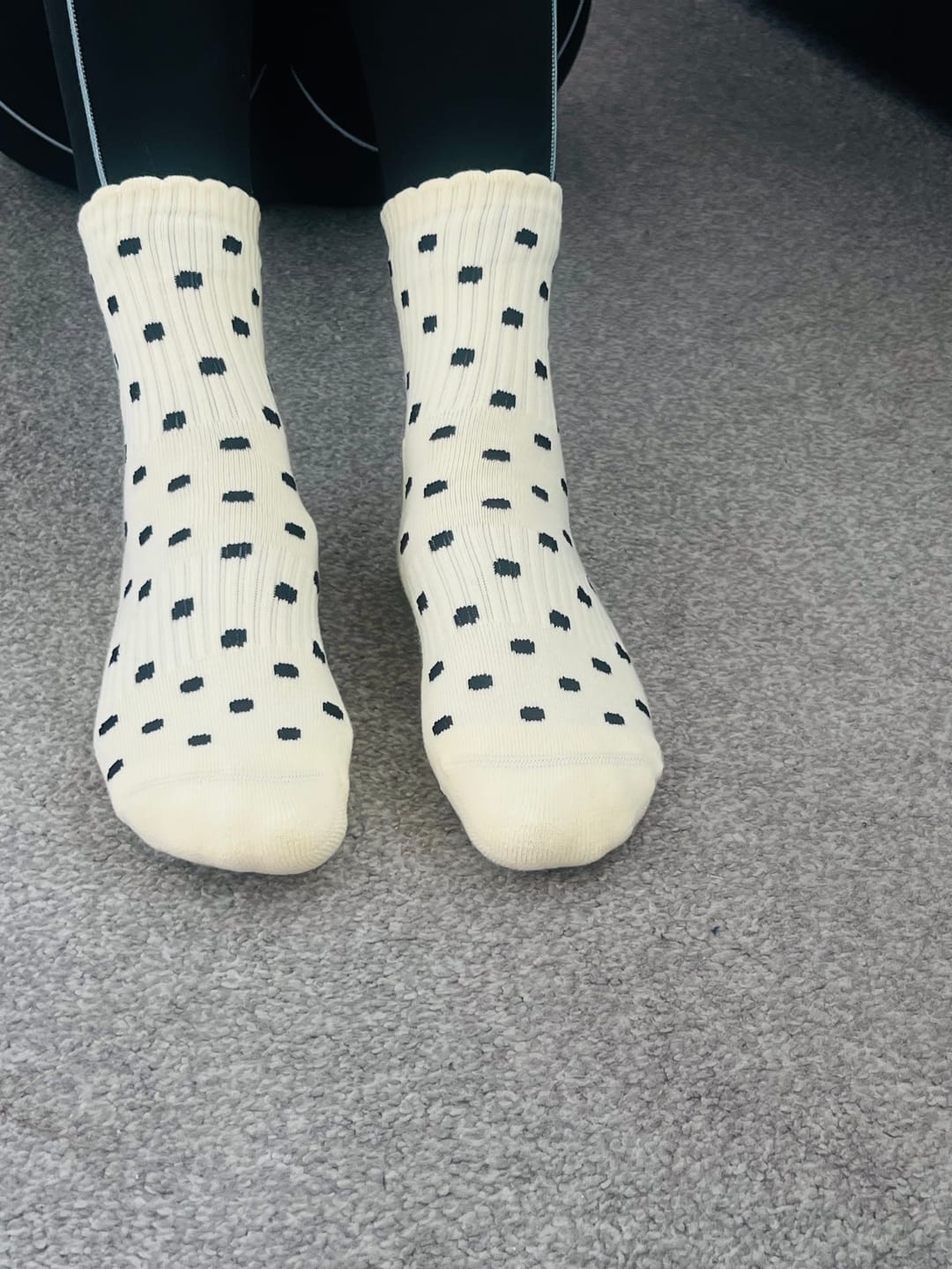 Customer photo review of Butter Yellow Polka Dots