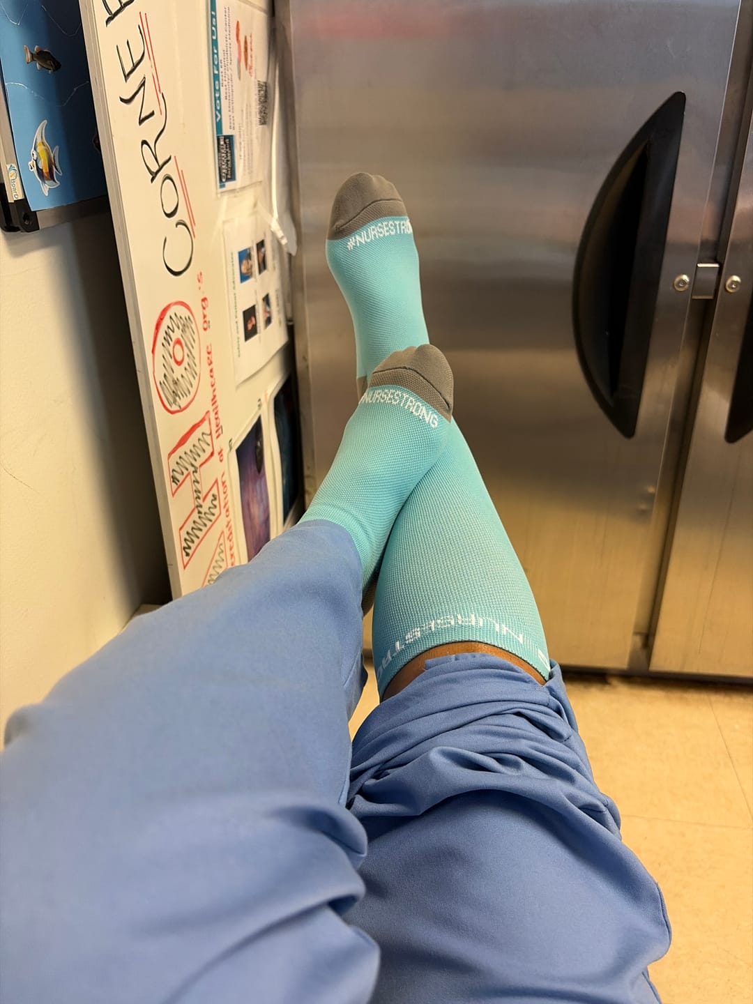 Customer photo review of NurseStrong Performance Compression Socks