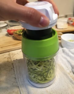 Customer photo review of VeggieTwist™ – Spiral Vegetable Cutter