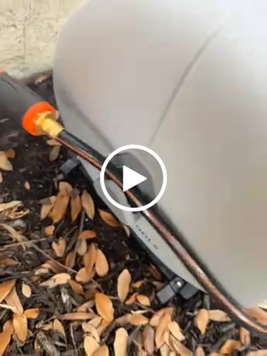 Customer video review of Ground-Mounted Retractable Hose Reel 82ft-130ft