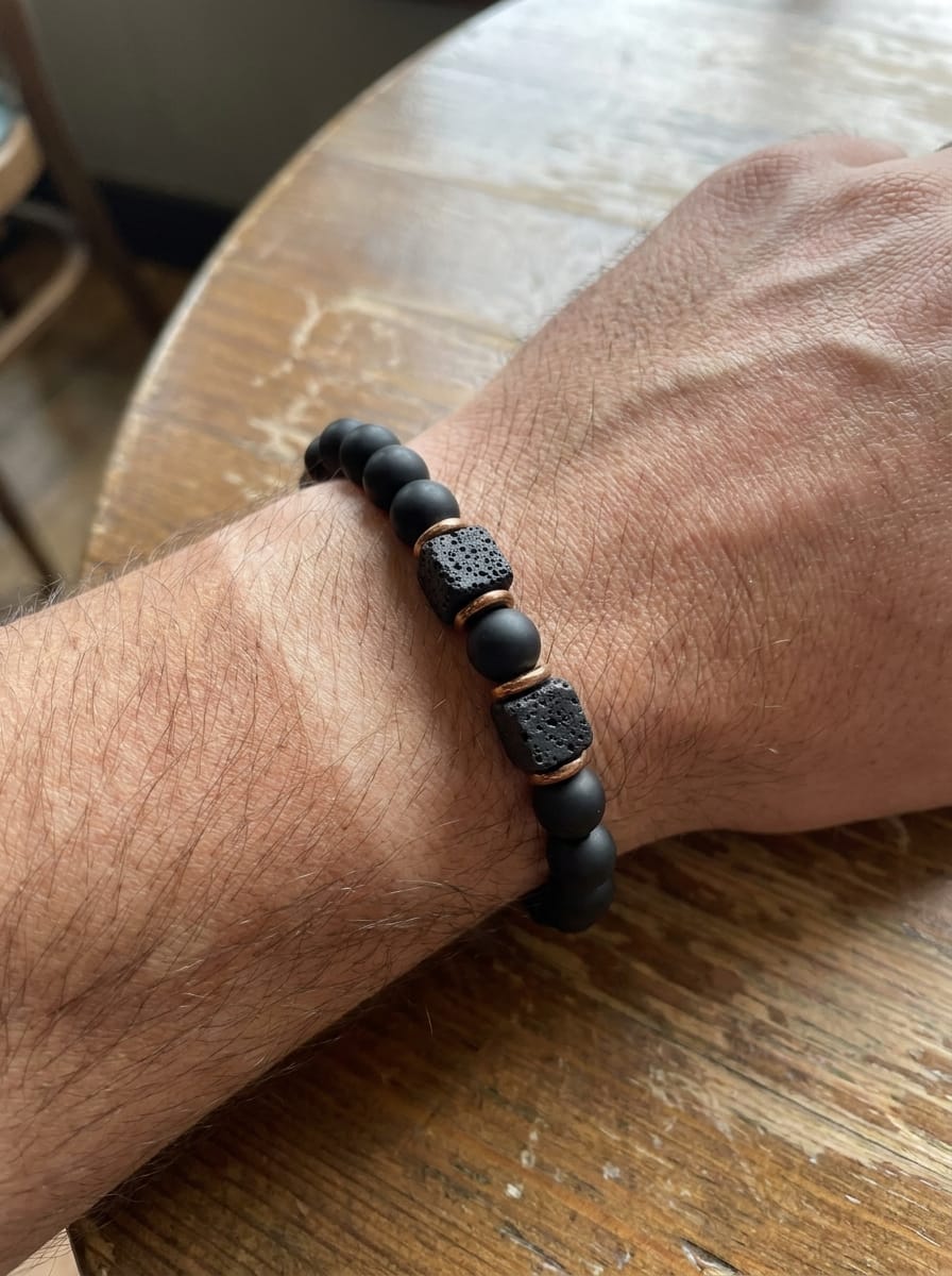 Customer photo review of Volcanic Stone Bracelet