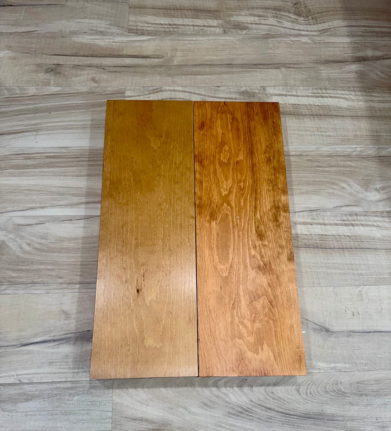 Customer photo review of Modern 3" Thick Pine Floating Shelves