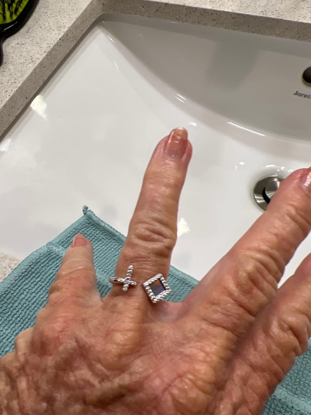 Customer photo review of Cross Bible Ring