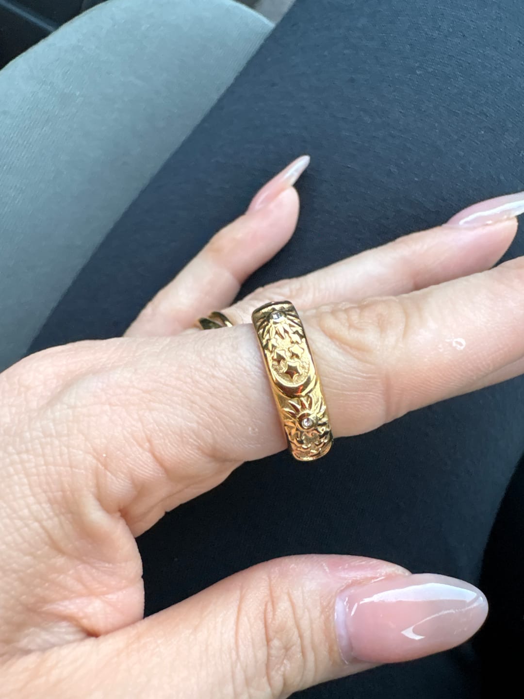 Customer photo review of Celestial Gold Ring