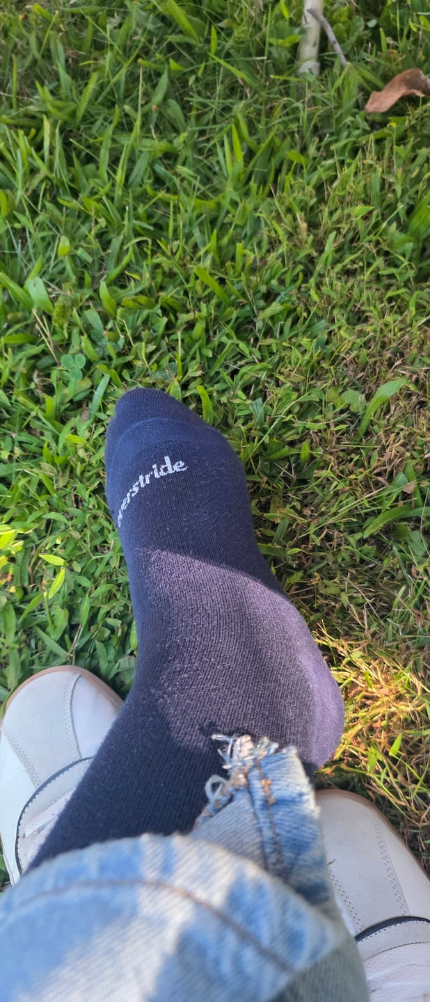 Customer photo review of Bamboo Wide Compression Socks