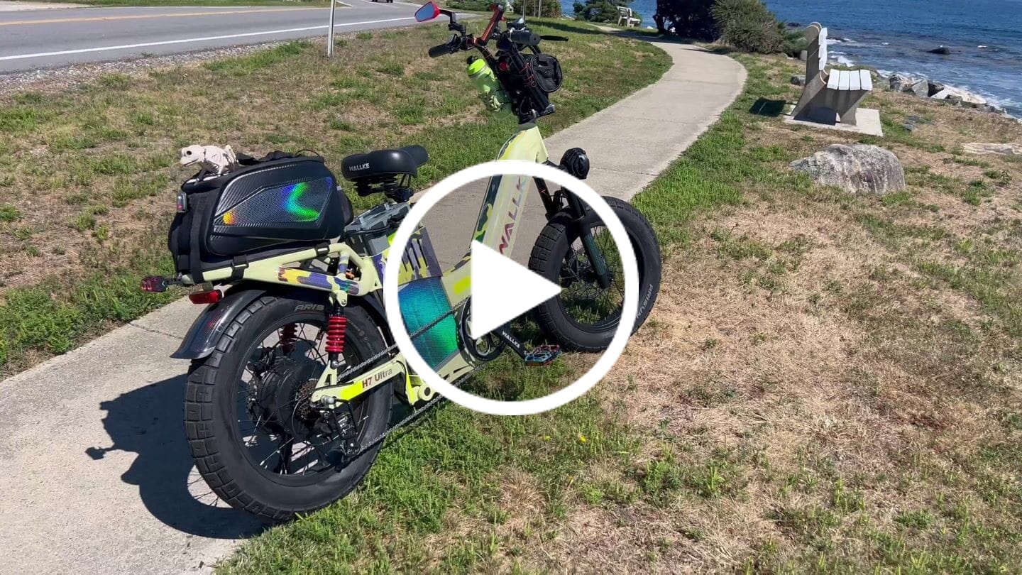 Customer video review of 2026 WALLKE H7 Ultra Step-Thru | 4000W Off-Grid Power Station E-Bike with Torque Sensor, 37mph Speed
