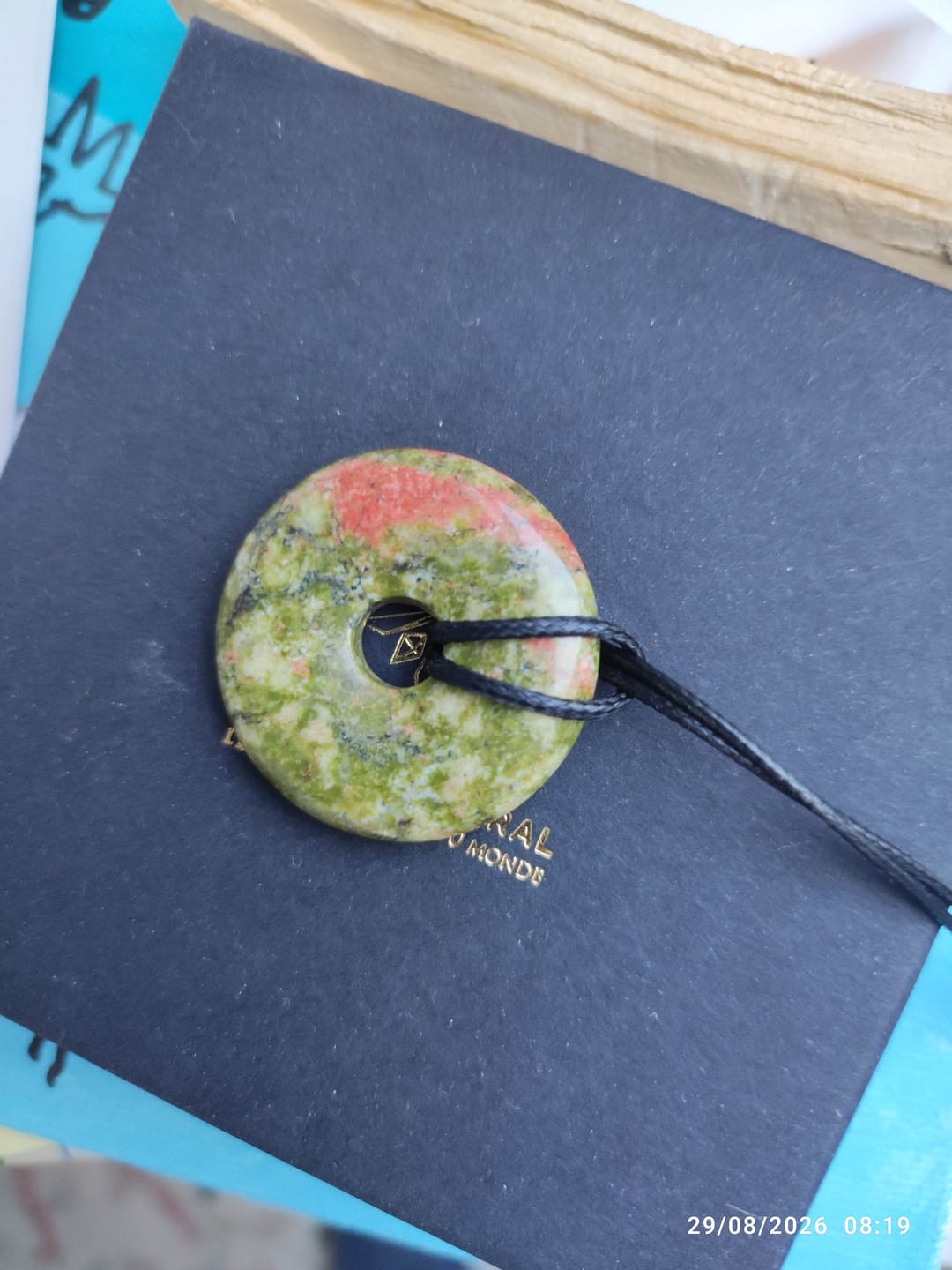 Customer photo review of Pendentif Donut Unakite