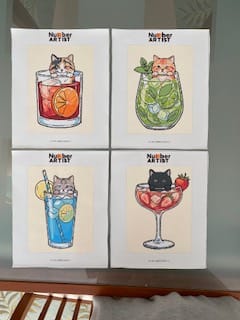 Customer photo review of Cocktail Kittens | 4 Mini Kits