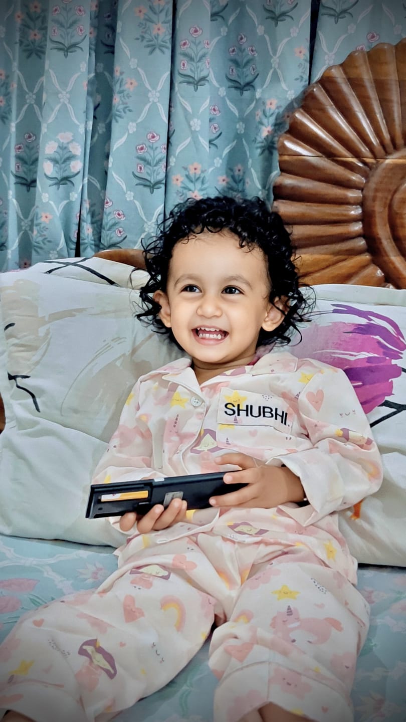 Customer photo review of Pink Princess Night Suit