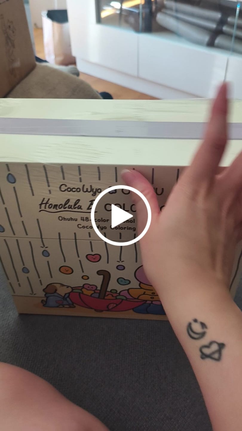Customer video review of Ohuhu x Coco Wyo Cozy Mood Coloring Kit, Honolulu B 48 Colors Alcohol Markers with Brush & Fine Dual Tips, Coloring Book with Mood Tracker Pages