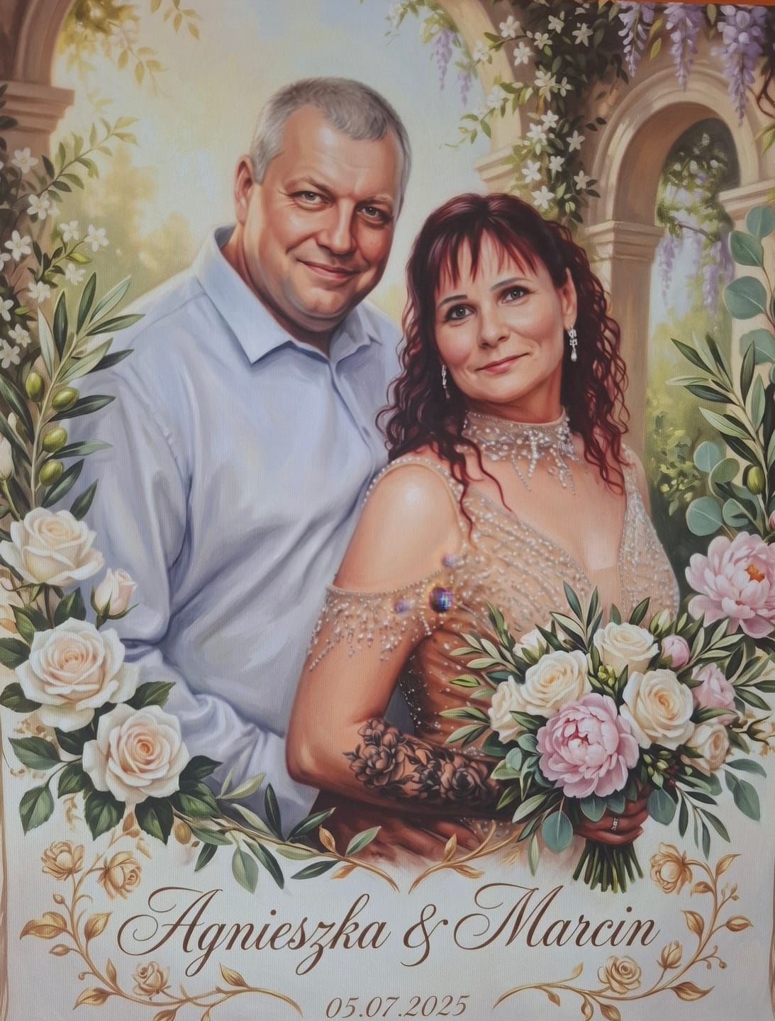 Customer photo review of Miłość Wśród Kwiatów - Karykatura ze zdjęcia