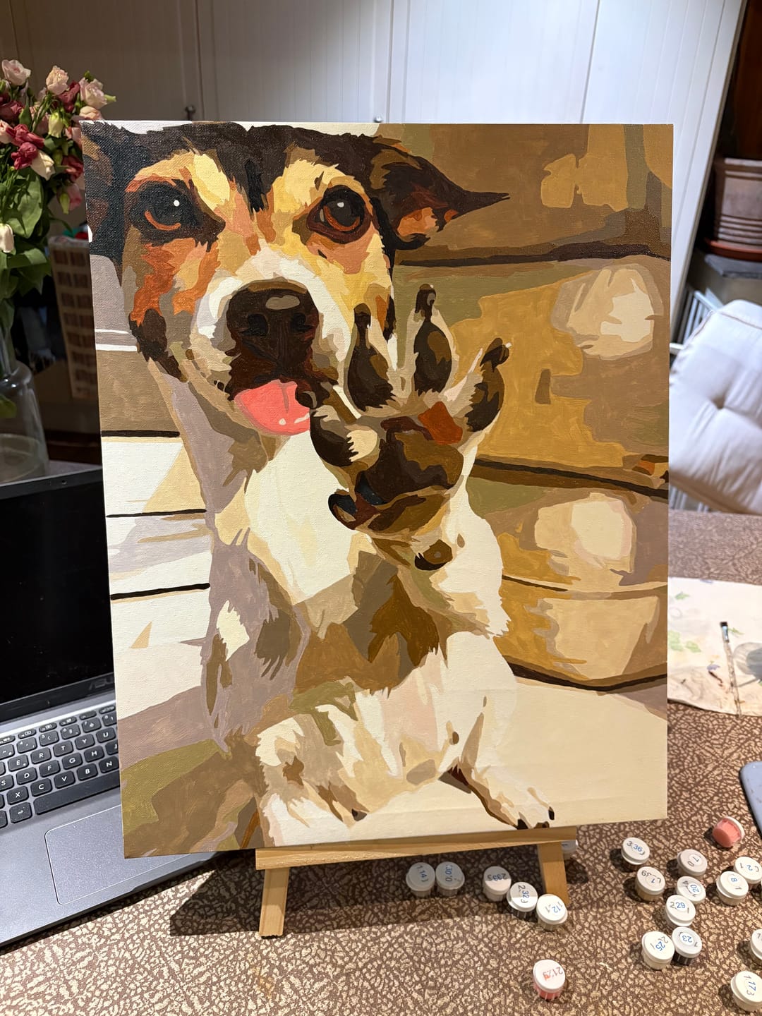 Customer photo review of Eigen Foto | Schilderen op nummer