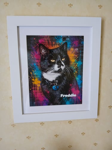Customer photo review of Splash - Personalised Poster