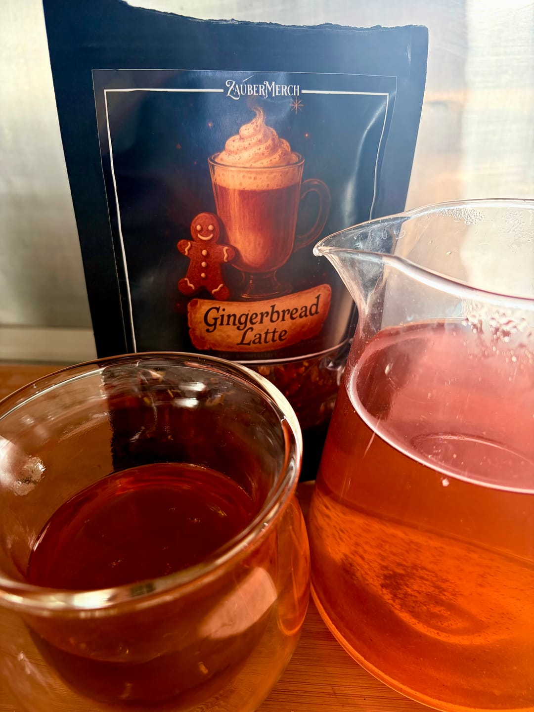 Customer photo review of Gingerbread Latte – Weihnachtlicher Schwarztee mit Mandel & Vanille | Limitierter Winter Tee