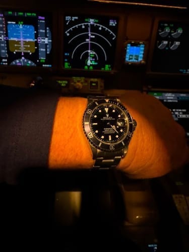 Customer photo review of Submariner 41mm Yellow Gold Blue Dial Bezel Mens Watch 126618
