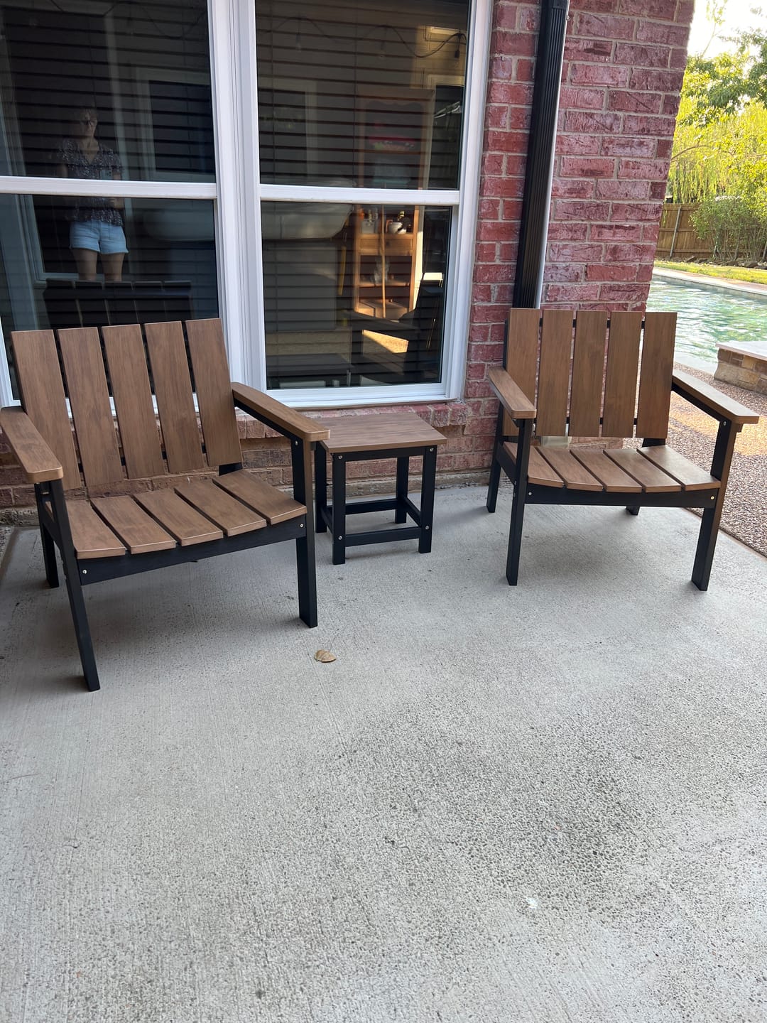 Customer photo review of 3-Piece Original Chat Bistro Set