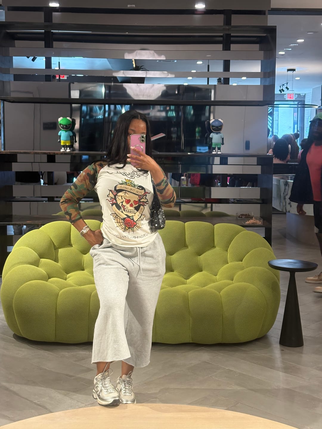 Customer photo review of FOR THE GIRLS RAGLAN
