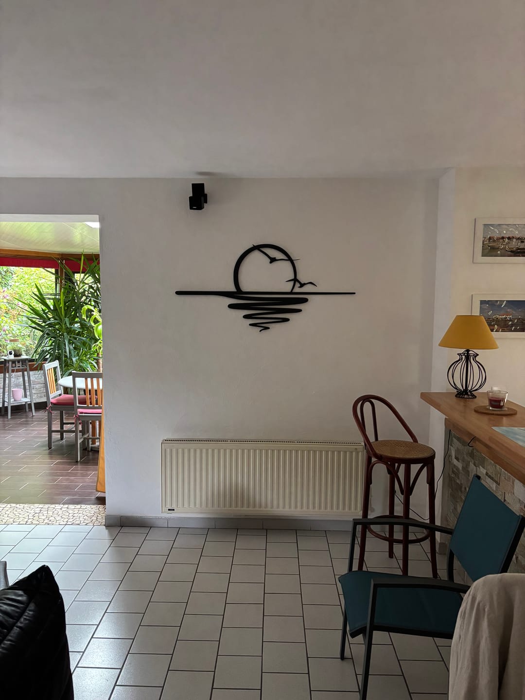 Customer photo review of Décoration murale en métal - Coucher du soleil (SUN.04)