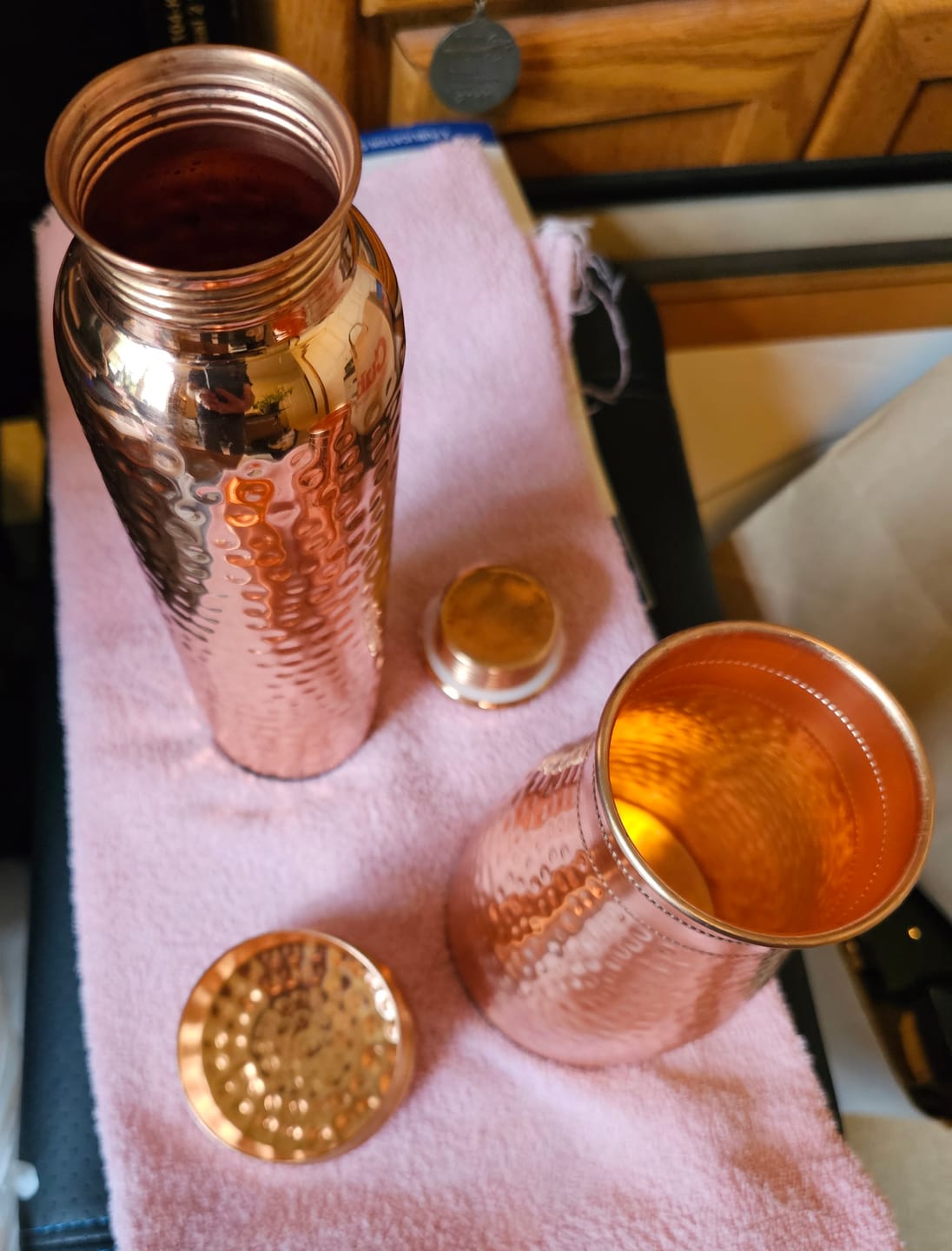 Customer photo review of Himalayan Ayurvedic Bedside Carafe