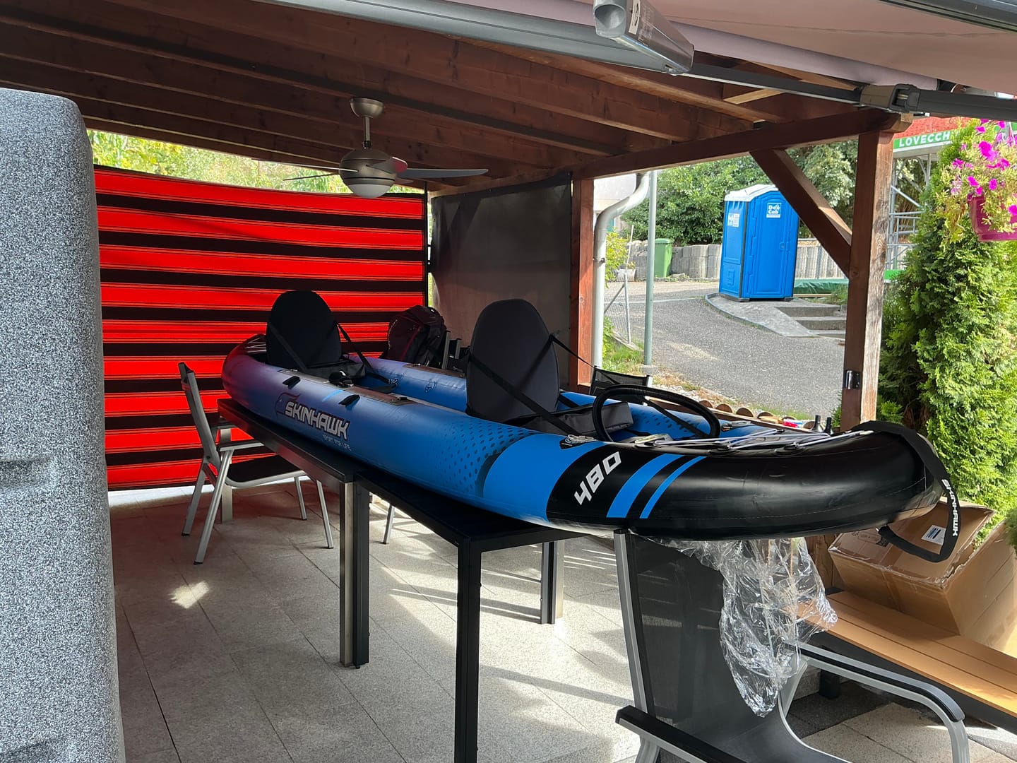 Customer photo review of SKINHAWK 3ER EXCLUSIV KAJAK 480 x 96 CM BLAU