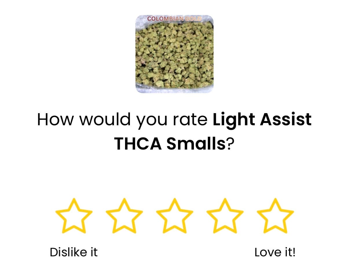 Customer photo review of Light Assist THCA Smalls