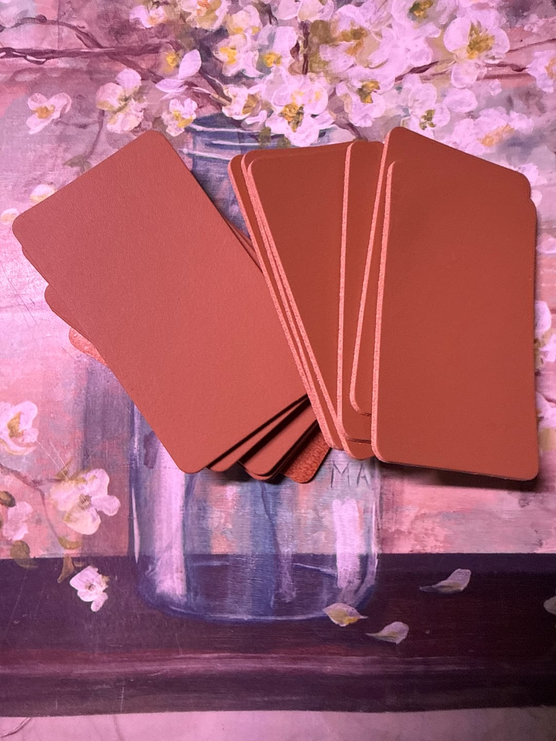 Customer photo review of Blank Full-Grain Leather Patches
