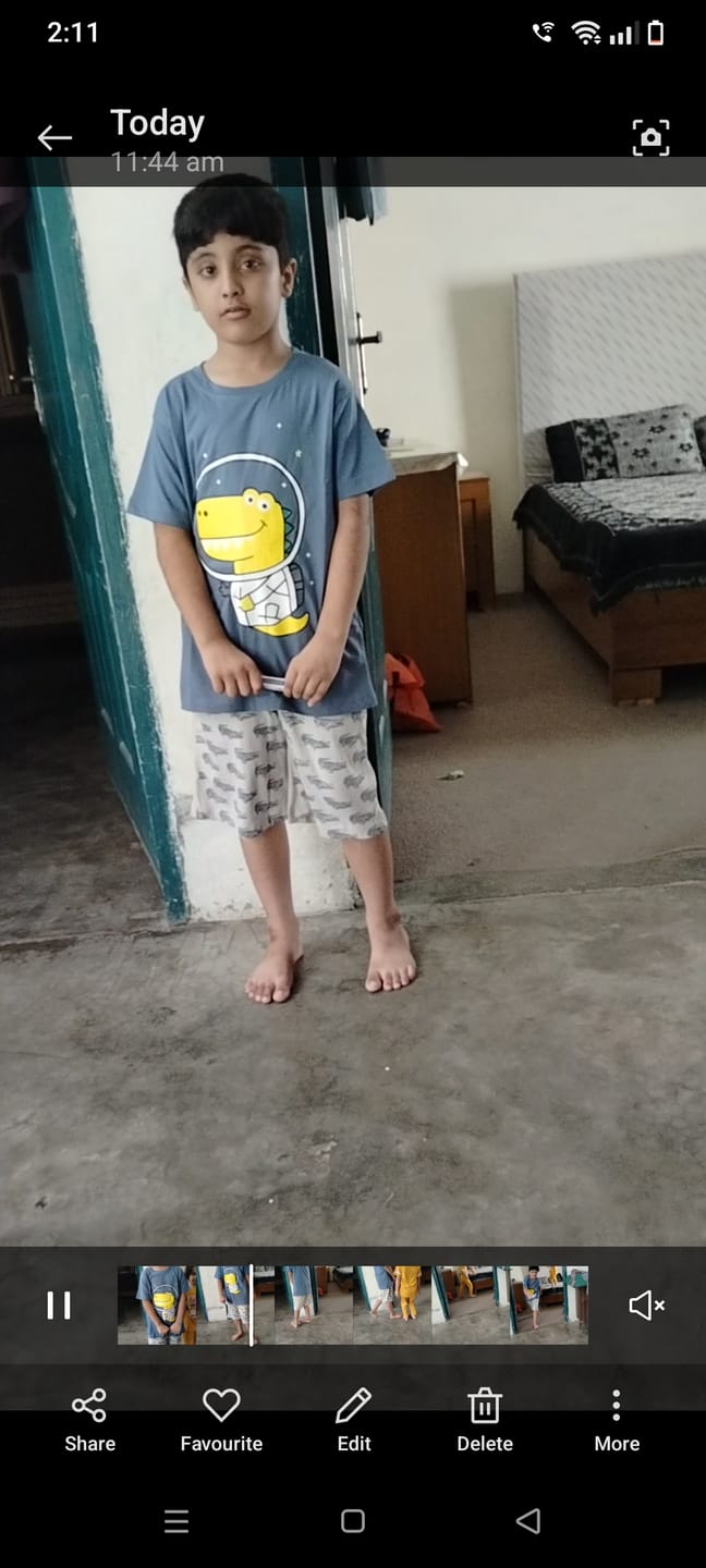 Customer photo review of Premium Quality "crocodile" Printed Summer Suit For Boys