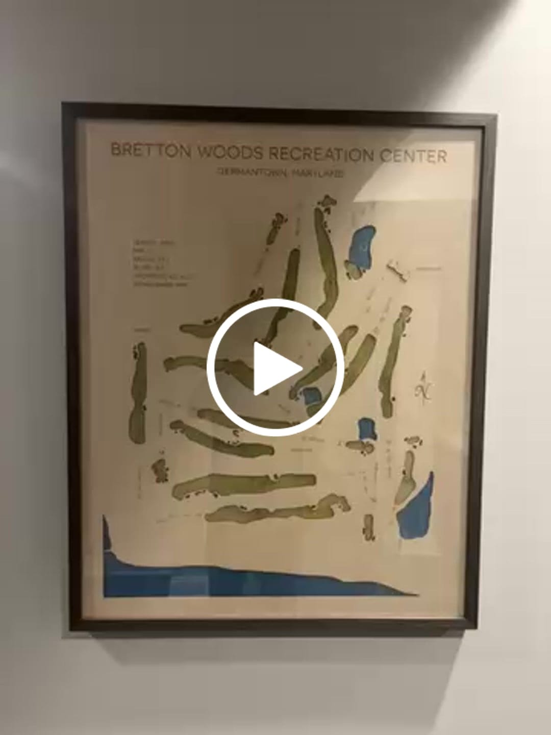 Customer video review of Custom 3D Wood Golf Course Map