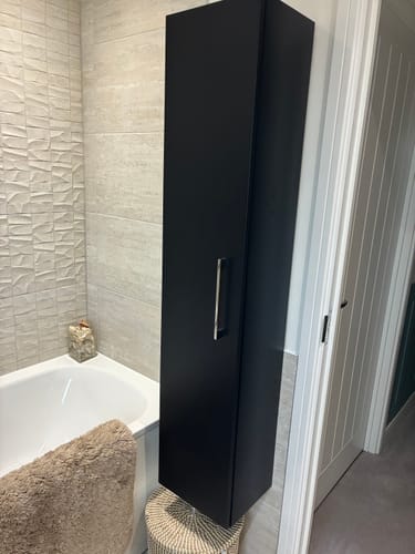 Customer photo review of Nuie Arno 300mm Tall Unit (1 Door) - Midnight Blue