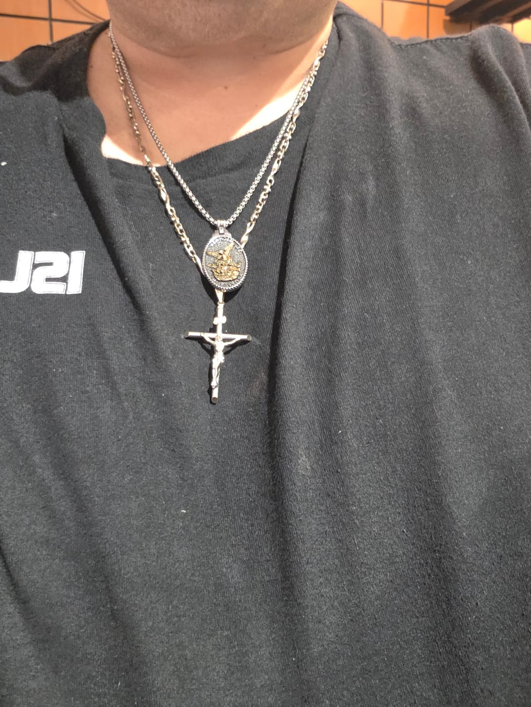 Customer photo review of ST. MICHAELS BADGE.