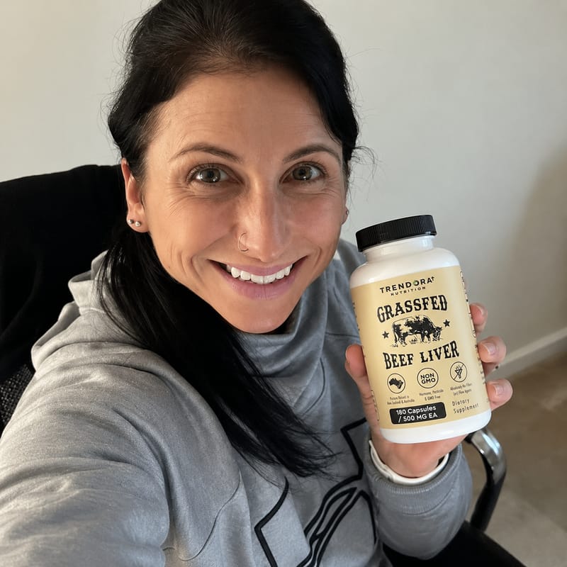 Customer photo review of Trendora Nutrition Grass-Fed Beef Liver Capsules