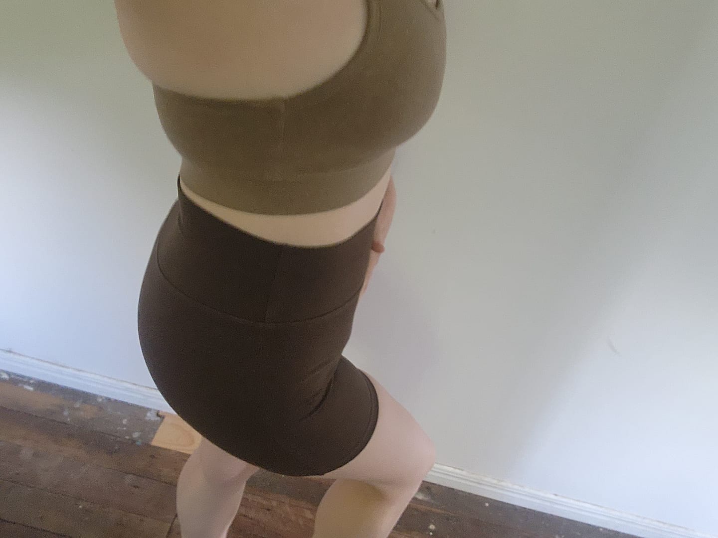 Customer photo review of Cross back hemp sports bra