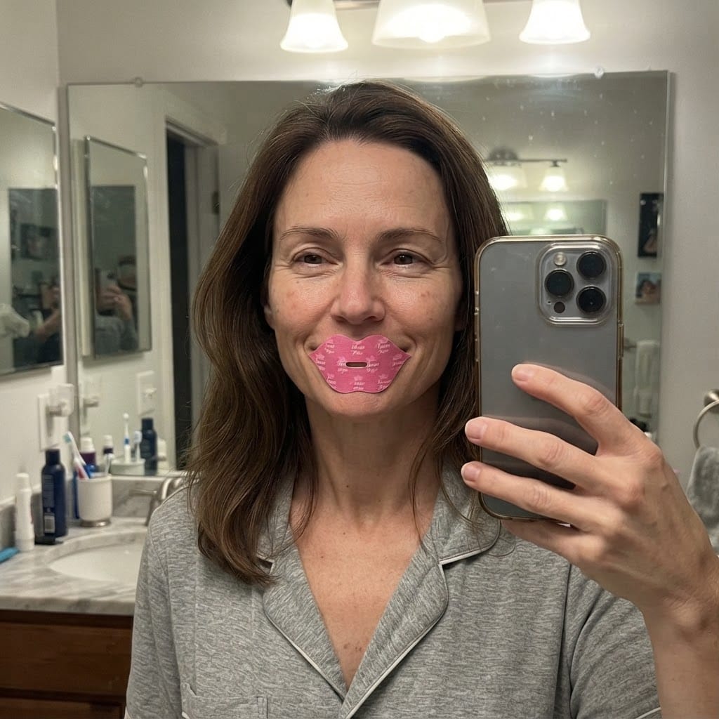 Customer photo review of Beauty Sleep Mouth Tape