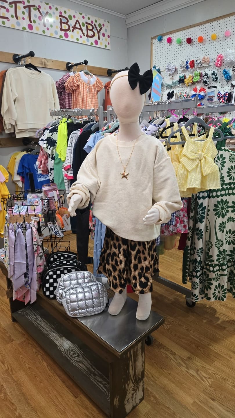 Customer photo review of KIDS YOUTH Oversized Corded Crew Sweatshirt
