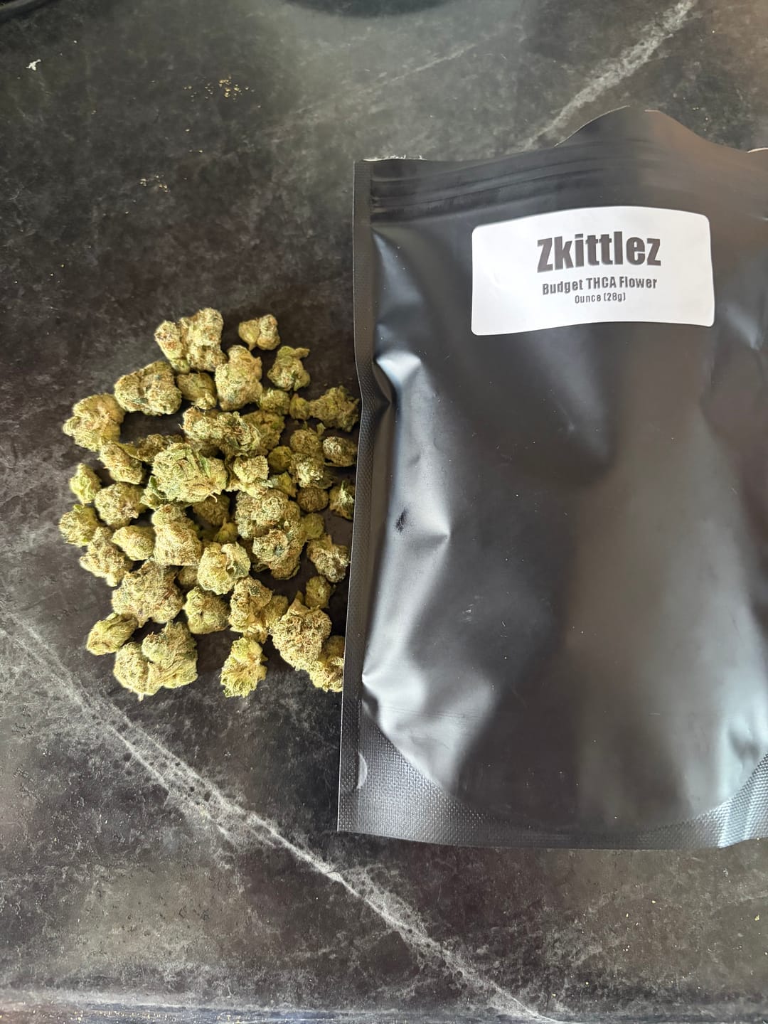 Customer photo review of Zkittlez THCA Flower (Budget)
