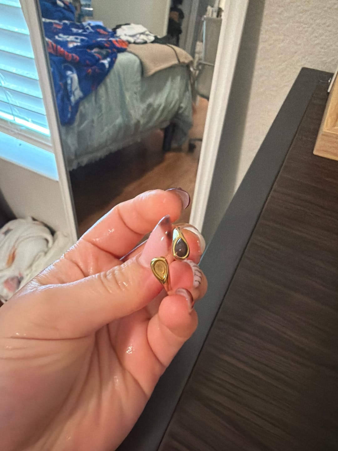 Customer photo review of Tiger Eye Stone Wrap Ring