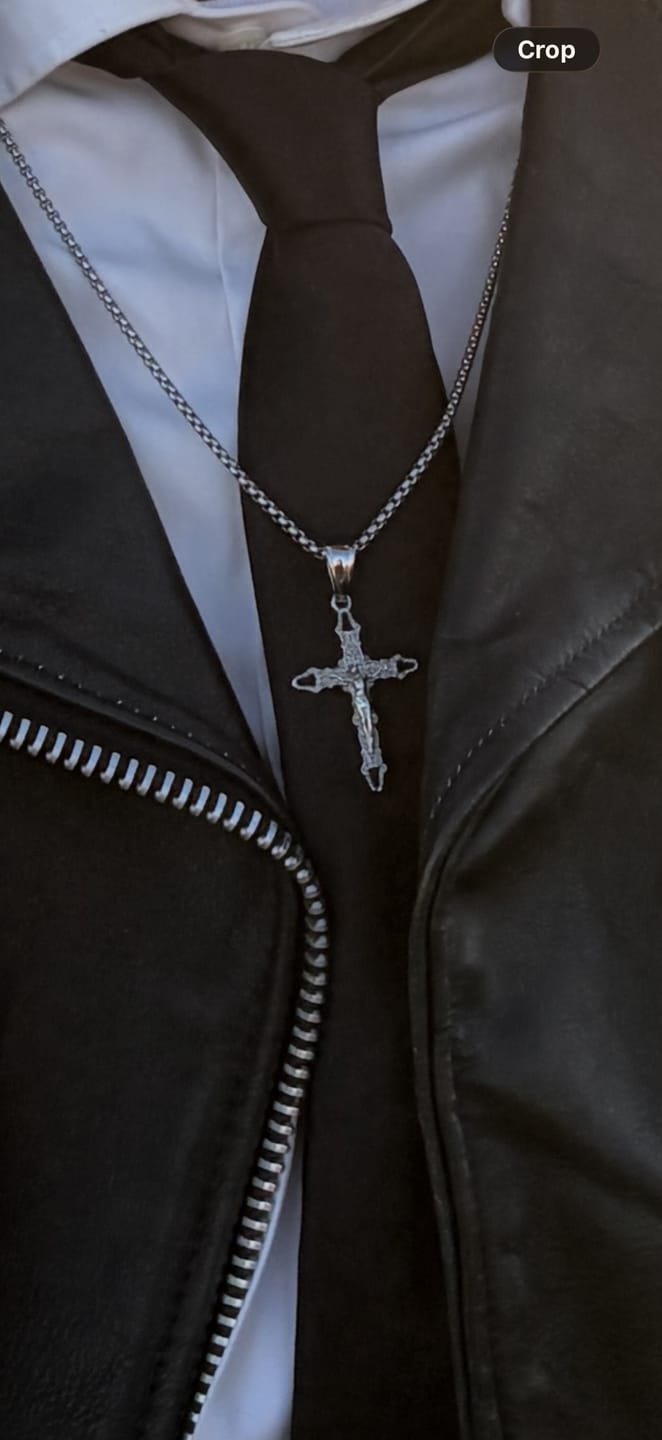 Customer photo review of CRUCIFIX CROSS PENDANT