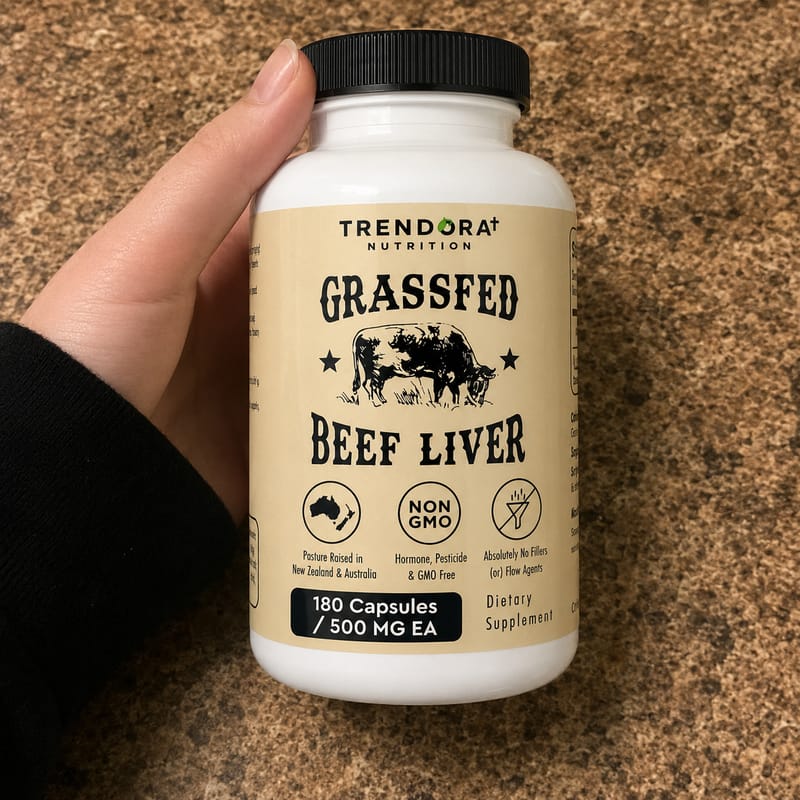 Customer photo review of Trendora Nutrition Grass-Fed Beef Liver Capsules
