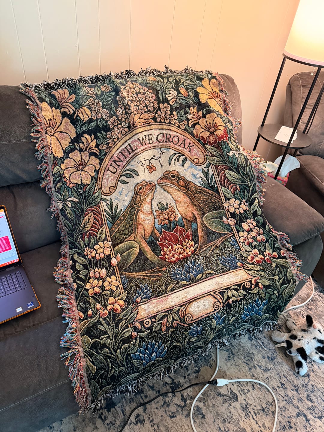 Customer photo review of Adventure Awaits - Woven Blanket