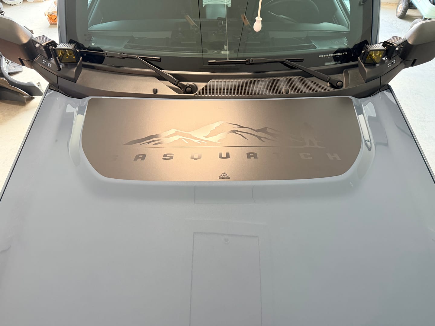 Customer photo review of Bronco Paint Protection Vinyl PPV: Bronco Hood