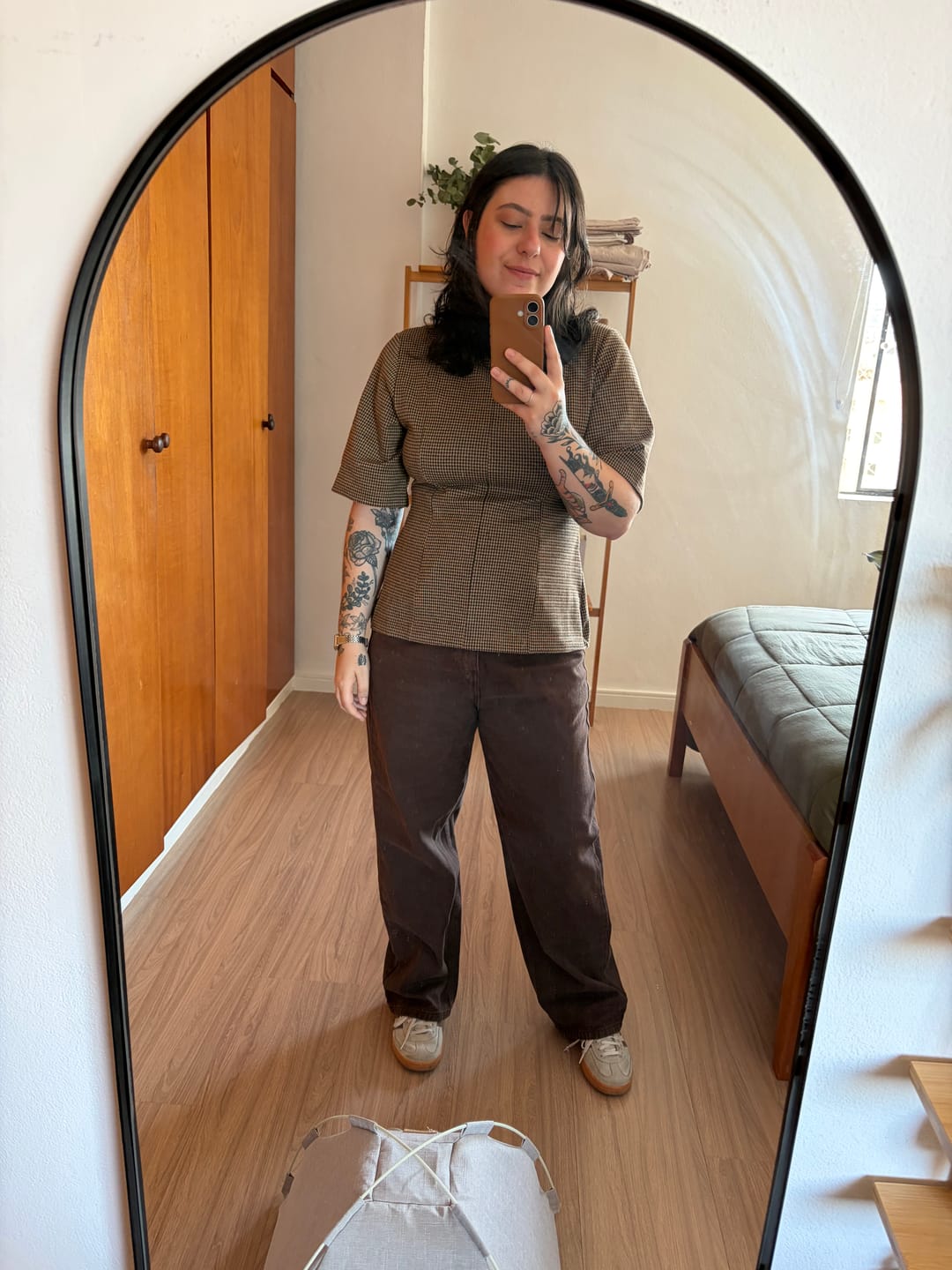 Customer photo review of Calça Jeans Reta Araçá Preta