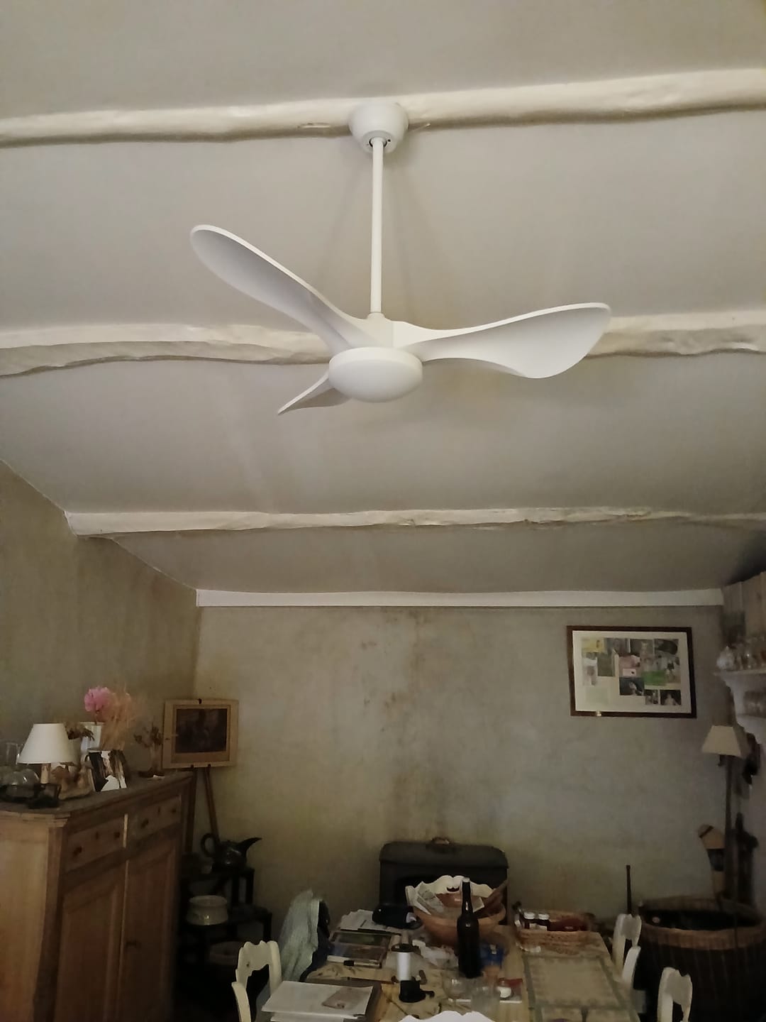 Customer photo review of Lampe de ventilateur de plafond moderne WOMO 3 pales - WM5249